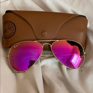 Ray Ban Polarized Aviator Flash Lenses